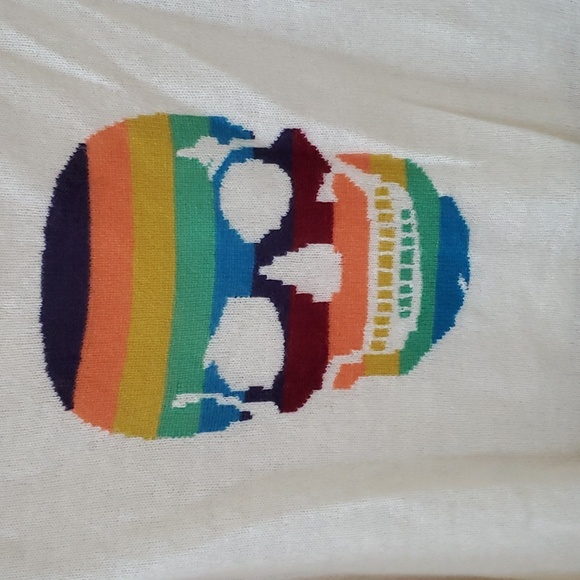 Skull cashmere rainbow skull sweater sx - Picture 2 of 5